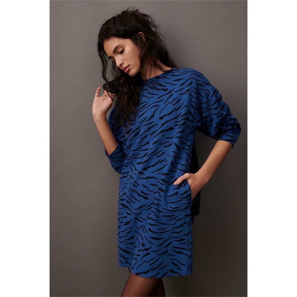 Anthropologie Malisa Puff-Sleeved Tunic Dress